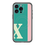 スリムプロテクションプレミアムケース with MagSafe［ オリジナル - initial color line - X green ］