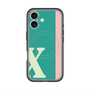 スリムプロテクションプレミアムケース with MagSafe［ オリジナル - initial color line - X green ］