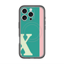 スリムプロテクションプレミアムケース with MagSafe［ オリジナル - initial color line - X green ］