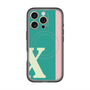 スリムプロテクションプレミアムケース with MagSafe［ オリジナル - initial color line - X green ］