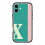 スリムプロテクションプレミアムケース with MagSafe［ オリジナル - initial color line - X green ］