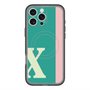 スリムプロテクションプレミアムケース with MagSafe［ オリジナル - initial color line - X green ］