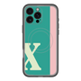 スリムプロテクションプレミアムケース with MagSafe［ オリジナル - initial color line - X green ］