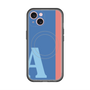 スリムプロテクションプレミアムケース with MagSafe［ オリジナル - initial color line - A blue ］