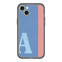 スリムプロテクションプレミアムケース with MagSafe［ オリジナル - initial color line - A blue ］