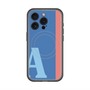 スリムプロテクションプレミアムケース with MagSafe［ オリジナル - initial color line - A blue ］