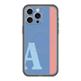 スリムプロテクションプレミアムケース with MagSafe［ オリジナル - initial color line - A blue ］
