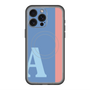スリムプロテクションプレミアムケース with MagSafe［ オリジナル - initial color line - A blue ］