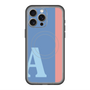スリムプロテクションプレミアムケース with MagSafe［ オリジナル - initial color line - A blue ］