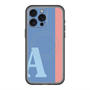 スリムプロテクションプレミアムケース with MagSafe［ オリジナル - initial color line - A blue ］
