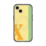 スリムプロテクションプレミアムケース with MagSafe［ オリジナル - initial color line - X yellow ］