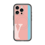 スリムプロテクションプレミアムケース with MagSafe［ オリジナル - initial color line - Y pink ］