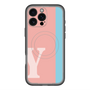 スリムプロテクションプレミアムケース with MagSafe［ オリジナル - initial color line - Y pink ］