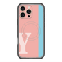 スリムプロテクションプレミアムケース with MagSafe［ オリジナル - initial color line - Y pink ］