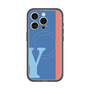 スリムプロテクションプレミアムケース with MagSafe［ オリジナル - initial color line - Y blue ］