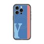 スリムプロテクションプレミアムケース with MagSafe［ オリジナル - initial color line - Y blue ］