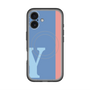 スリムプロテクションプレミアムケース with MagSafe［ オリジナル - initial color line - Y blue ］