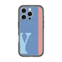 スリムプロテクションプレミアムケース with MagSafe［ オリジナル - initial color line - Y blue ］