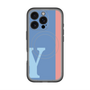 スリムプロテクションプレミアムケース with MagSafe［ オリジナル - initial color line - Y blue ］