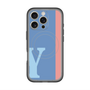 スリムプロテクションプレミアムケース with MagSafe［ オリジナル - initial color line - Y blue ］