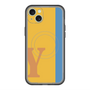スリムプロテクションプレミアムケース with MagSafe［ オリジナル - initial color line - Y orange ］