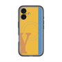 スリムプロテクションプレミアムケース with MagSafe［ オリジナル - initial color line - Y orange ］