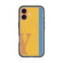スリムプロテクションプレミアムケース with MagSafe［ オリジナル - initial color line - Y orange ］