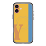 スリムプロテクションプレミアムケース with MagSafe［ オリジナル - initial color line - Y orange ］