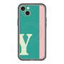 スリムプロテクションプレミアムケース with MagSafe［ オリジナル - initial color line - Y green ］
