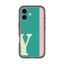 スリムプロテクションプレミアムケース with MagSafe［ オリジナル - initial color line - Y green ］