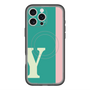 スリムプロテクションプレミアムケース with MagSafe［ オリジナル - initial color line - Y green ］