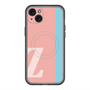 スリムプロテクションプレミアムケース with MagSafe［ オリジナル - initial color line - Z pink ］