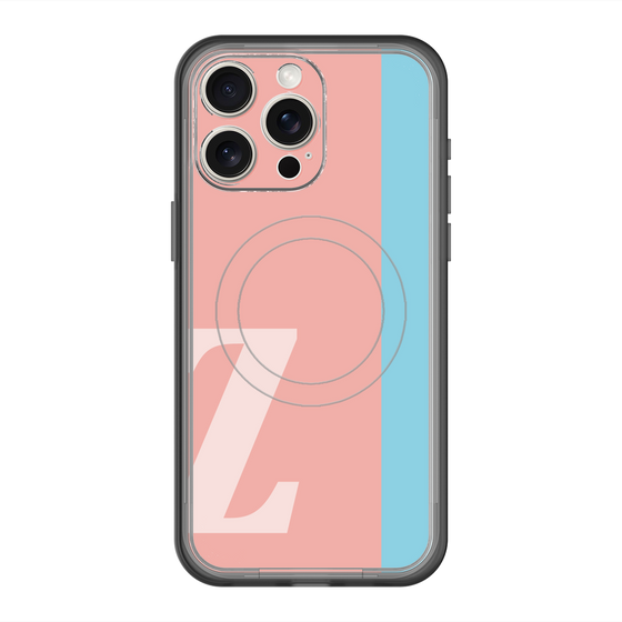 スリムプロテクションプレミアムケース with MagSafe［ オリジナル - initial color line - Z pink ］