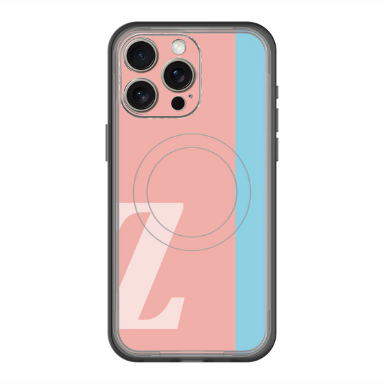 スリムプロテクションプレミアムケース with MagSafe［ オリジナル - initial color line - Z pink ］