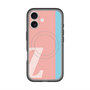 スリムプロテクションプレミアムケース with MagSafe［ オリジナル - initial color line - Z pink ］