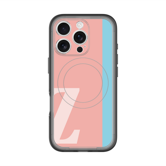 スリムプロテクションプレミアムケース with MagSafe［ オリジナル - initial color line - Z pink ］