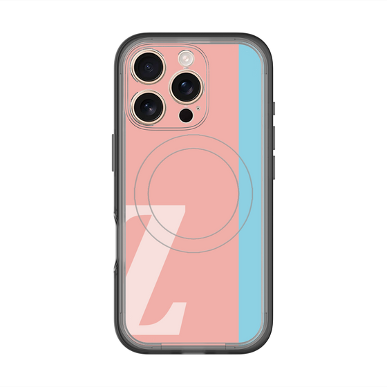 スリムプロテクションプレミアムケース with MagSafe［ オリジナル - initial color line - Z pink ］