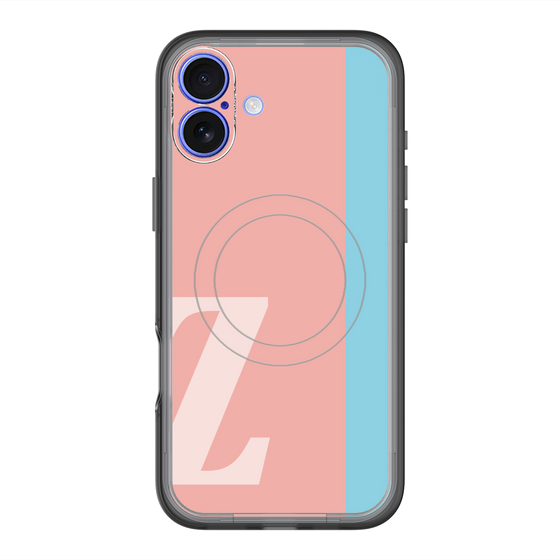 スリムプロテクションプレミアムケース with MagSafe［ オリジナル - initial color line - Z pink ］