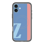 スリムプロテクションプレミアムケース with MagSafe［ オリジナル - initial color line - Z blue ］