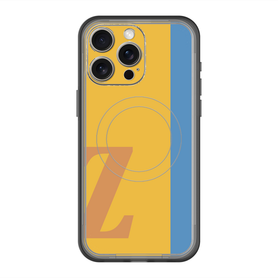 スリムプロテクションプレミアムケース with MagSafe［ オリジナル - initial color line - Z orange ］