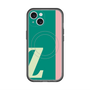 スリムプロテクションプレミアムケース with MagSafe［ オリジナル - initial color line - Z green ］