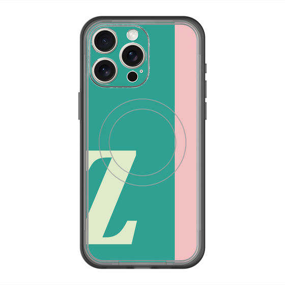 スリムプロテクションプレミアムケース with MagSafe［ オリジナル - initial color line - Z green ］