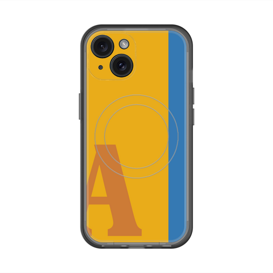 スリムプロテクションプレミアムケース with MagSafe［ オリジナル - initial color line - A orange ］