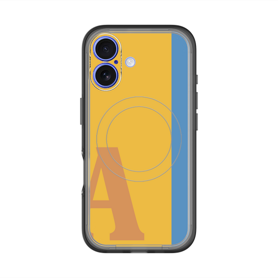 スリムプロテクションプレミアムケース with MagSafe［ オリジナル - initial color line - A orange ］