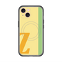 スリムプロテクションプレミアムケース with MagSafe［ オリジナル - initial color line - Z yellow ］
