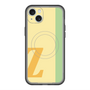スリムプロテクションプレミアムケース with MagSafe［ オリジナル - initial color line - Z yellow ］