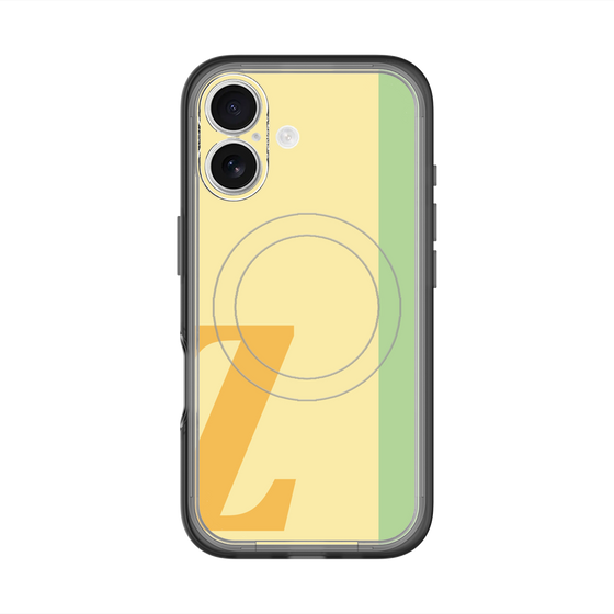 スリムプロテクションプレミアムケース with MagSafe［ オリジナル - initial color line - Z yellow ］