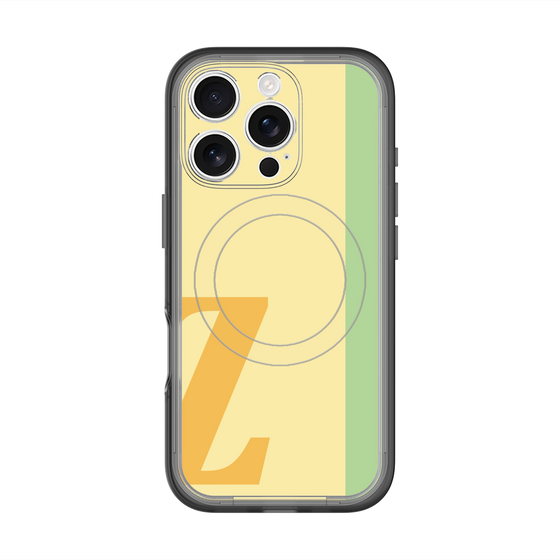 スリムプロテクションプレミアムケース with MagSafe［ オリジナル - initial color line - Z yellow ］