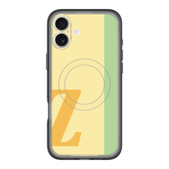 スリムプロテクションプレミアムケース with MagSafe［ オリジナル - initial color line - Z yellow ］
