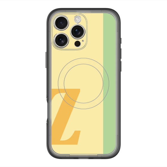 スリムプロテクションプレミアムケース with MagSafe［ オリジナル - initial color line - Z yellow ］
